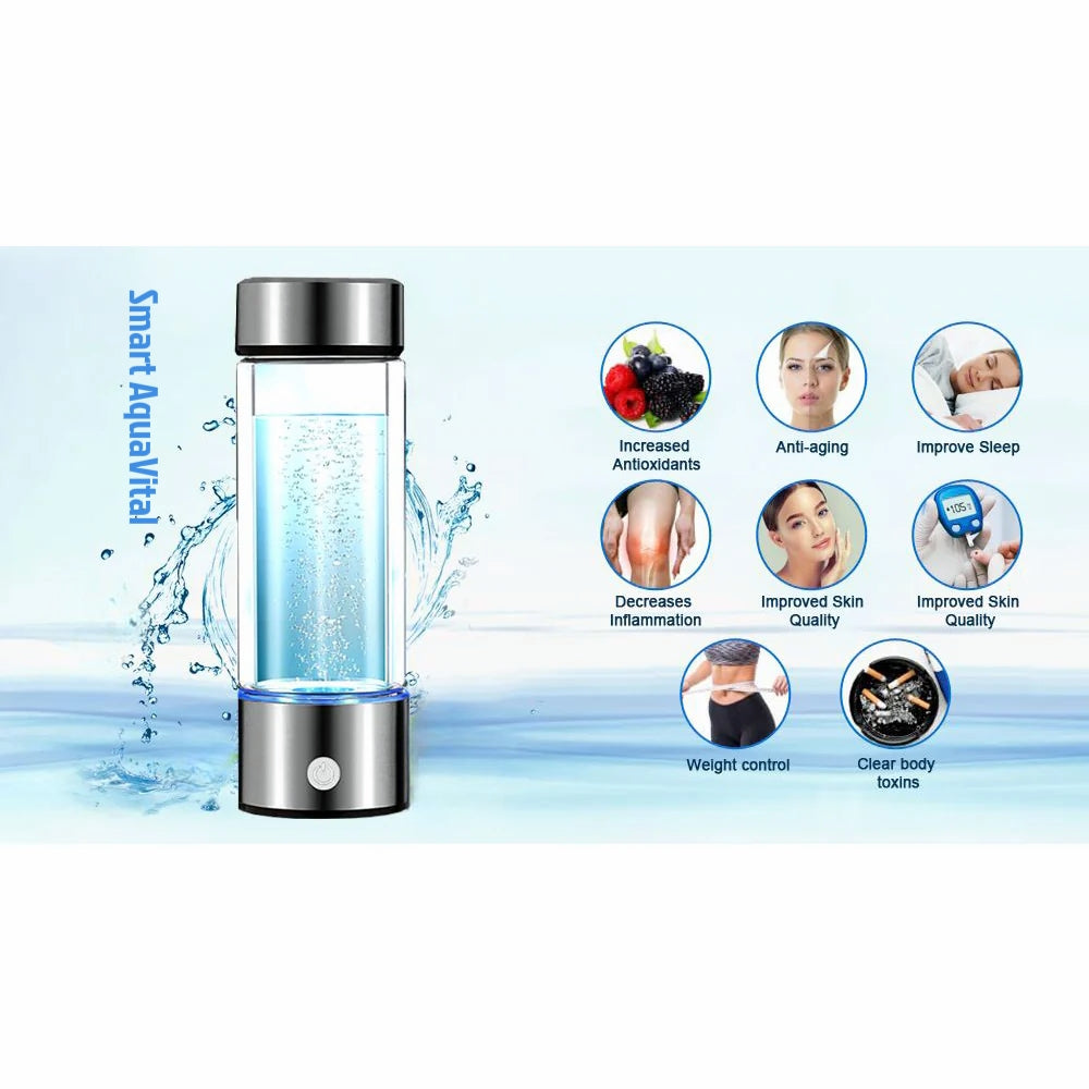 Smart AquaVital™ Hydrogen Water Bottle